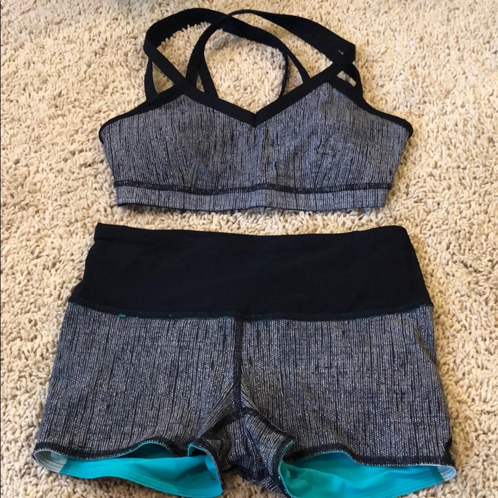 Lululemon waterbound swim top and shorts